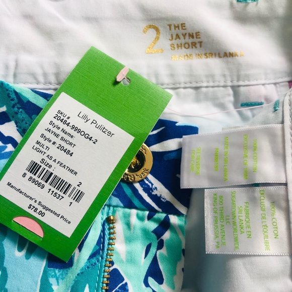 Lilly Pulitzer shorts size 2 Jayne Short NWT - Picture 5 of 16